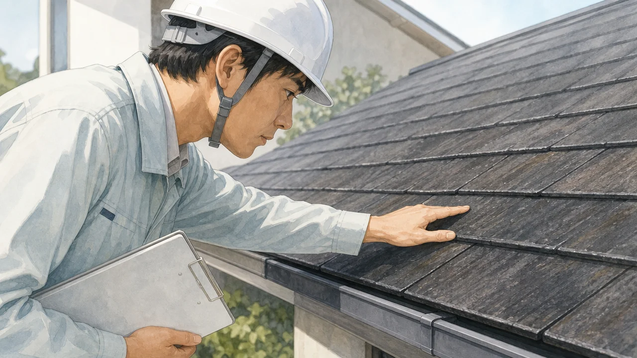 外壁塗装と屋根カバー・葺き替え費用｜工法別の相場を詳しく比較を説明するAI生成イラスト