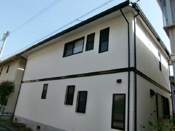 塗装後のY様邸の裏側の外観