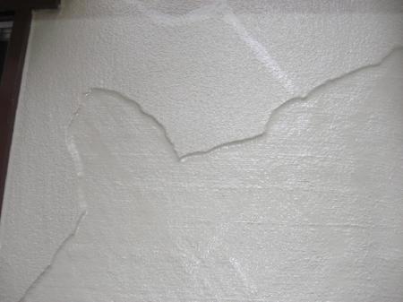 外壁の補修箇所。