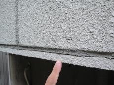 外壁の目地まわり。