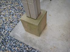 施工前の柱の根元です。