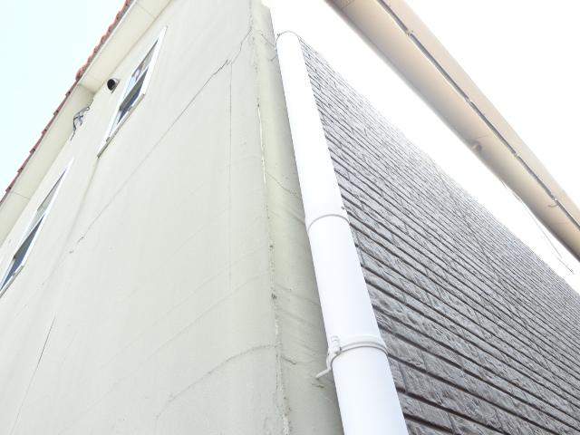 施工前の雨樋。