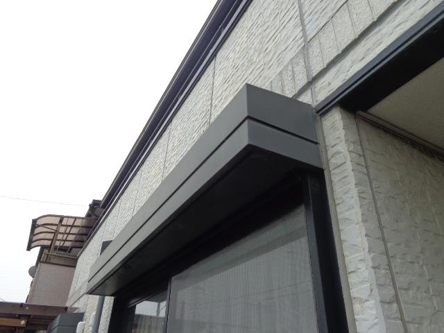 施工前のシャッターボックス。