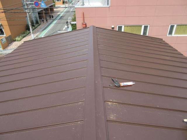 板金の取り付け後。