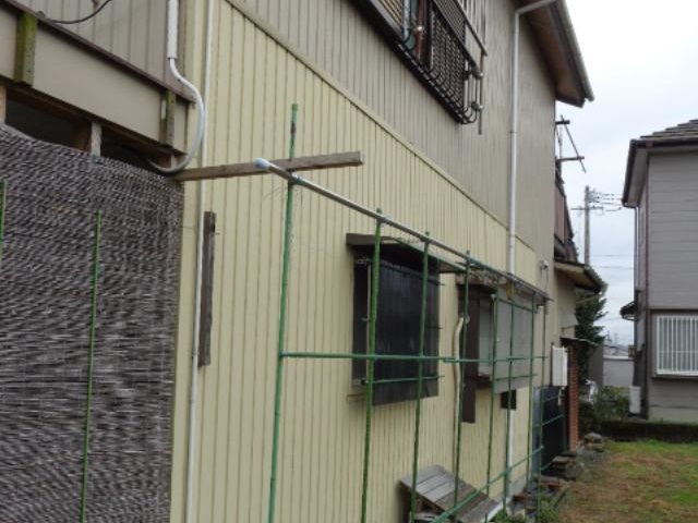 塗装する外壁一面。