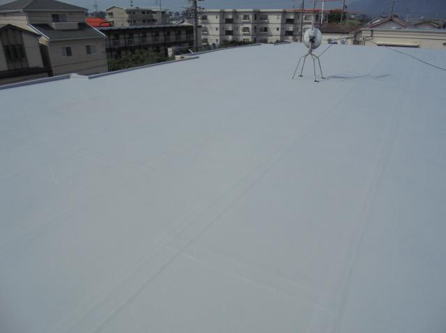 施工後の屋上。