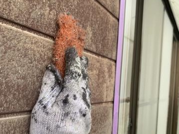 錆が見られた部分を研磨しています