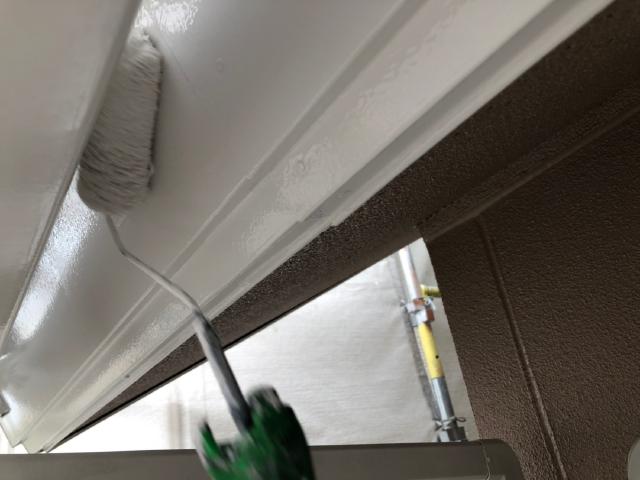 破風の下塗り
