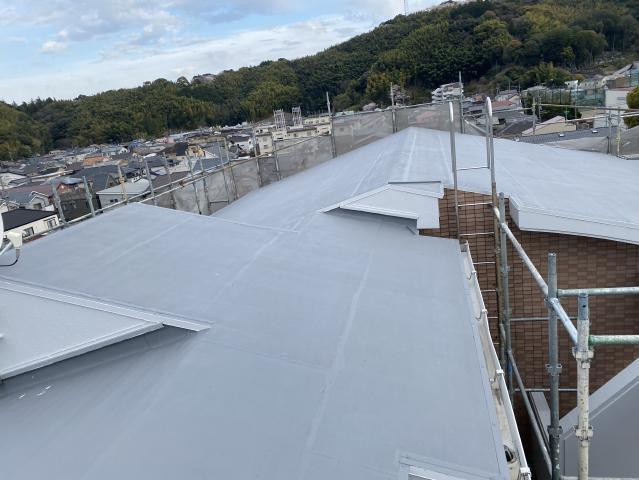 施工後の屋上陸屋根