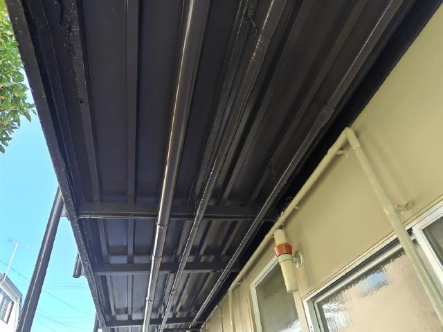 施工後のデッキ裏